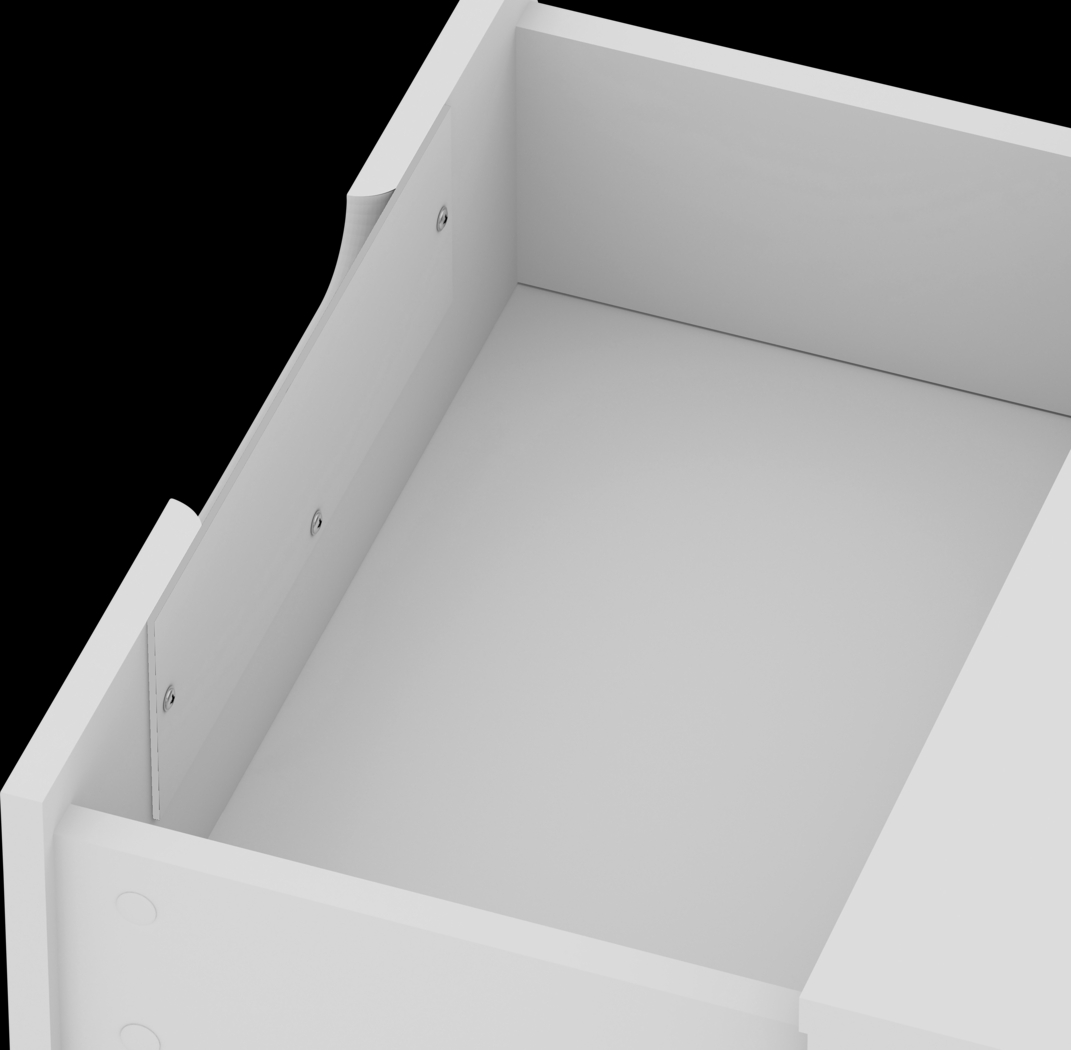 Camomile V White Nightstand - Thumbnail - Image 6