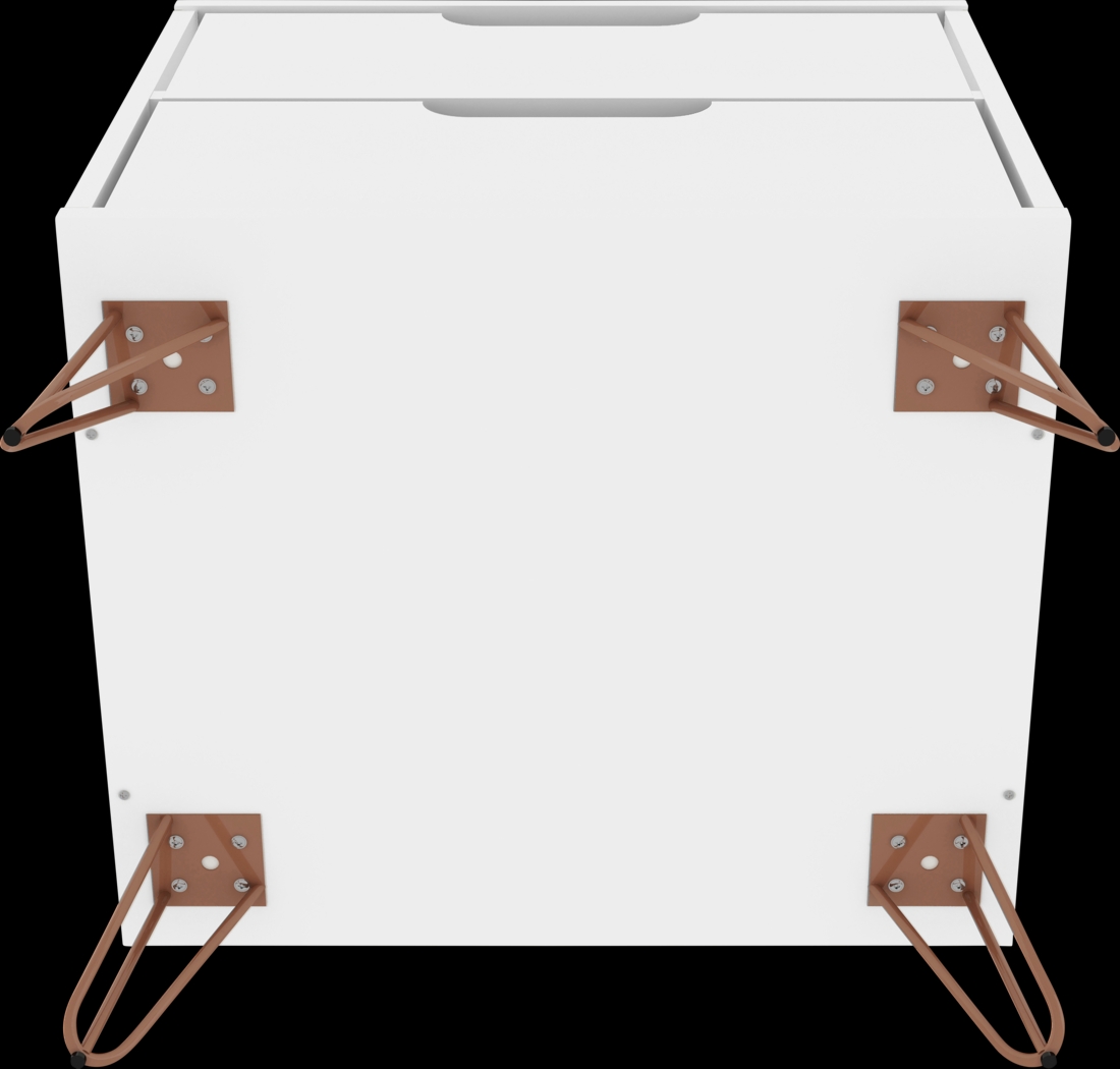Camomile V White Nightstand - Thumbnail - Image 7