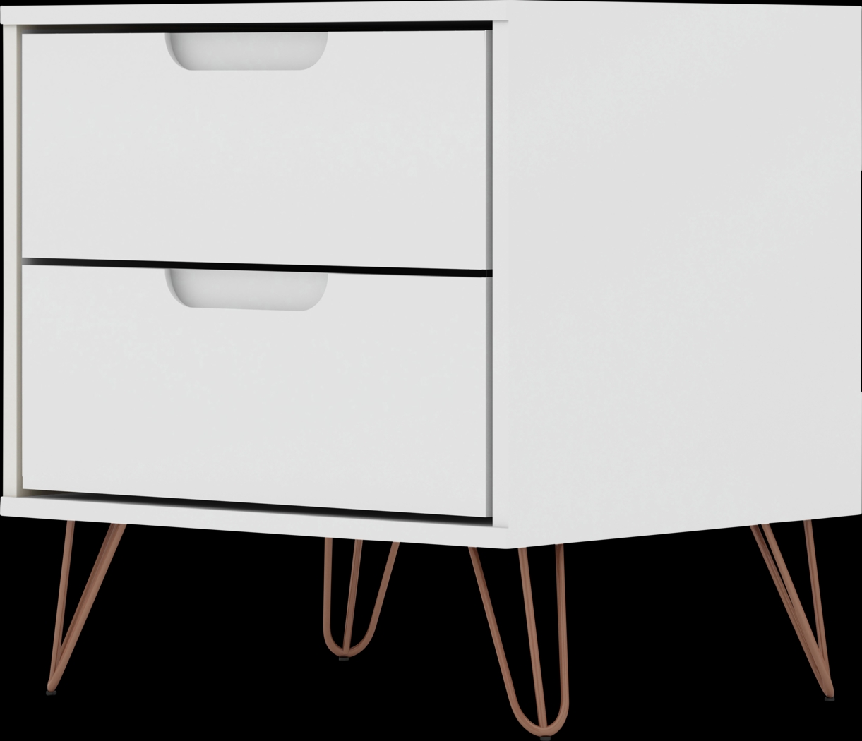 Camomile V White Nightstand - Thumbnail - Image 8