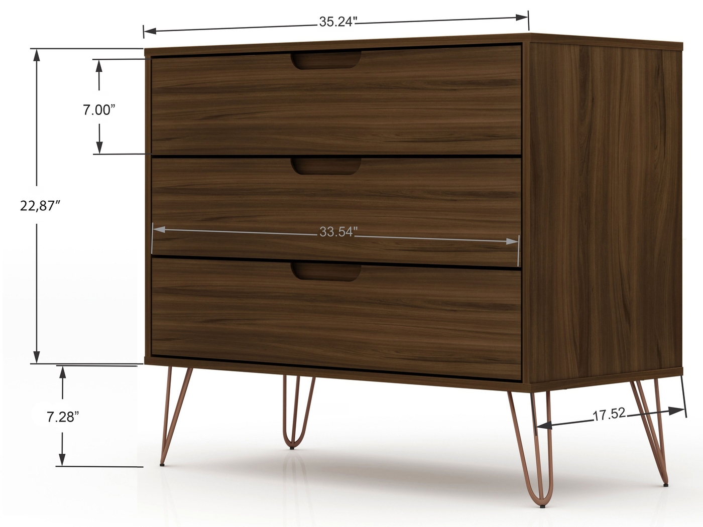Camomile VI Brown Dresser - Thumbnail - Image 3