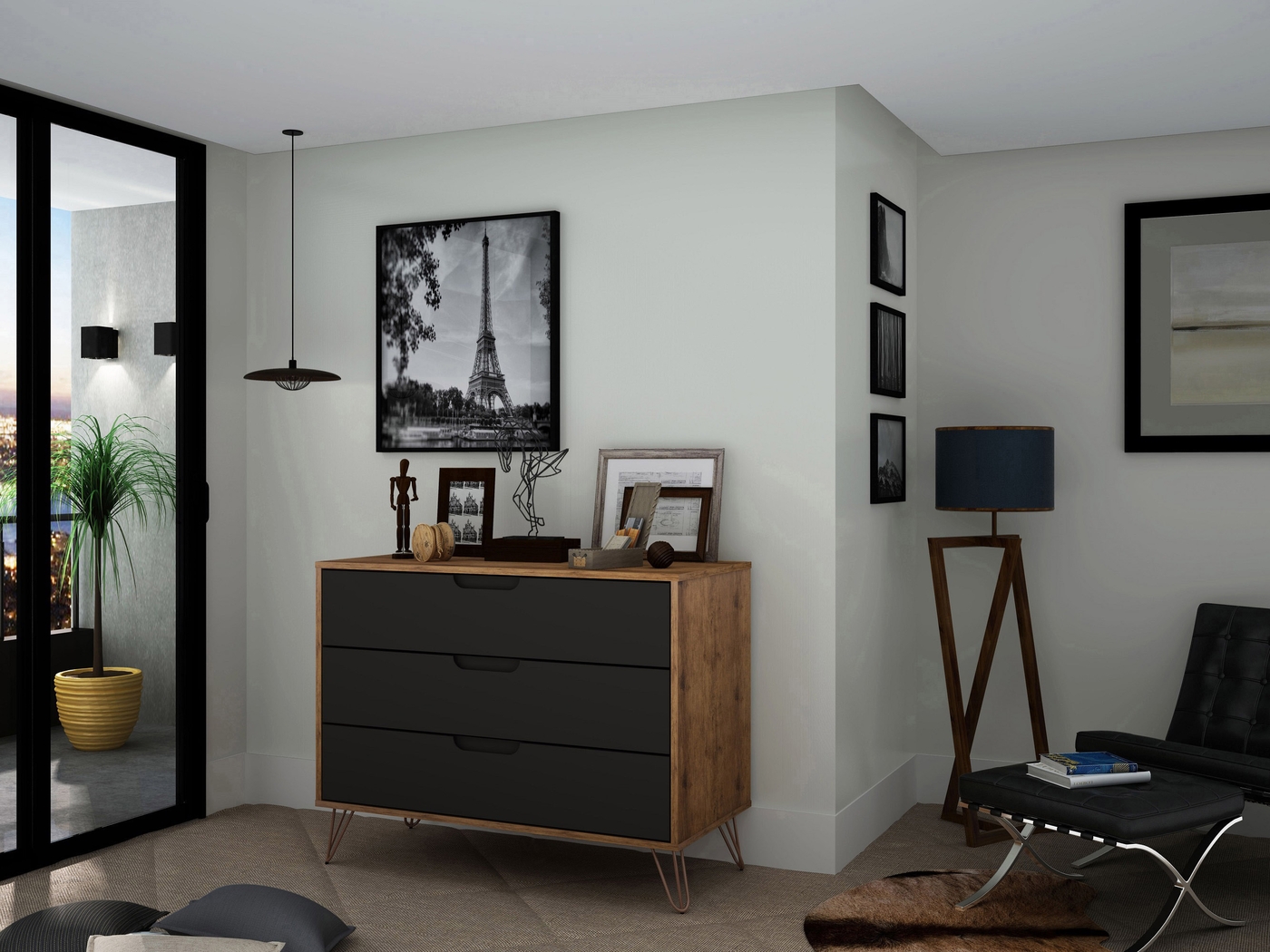 Camomile VI Gray Dresser - Thumbnail - Image 2