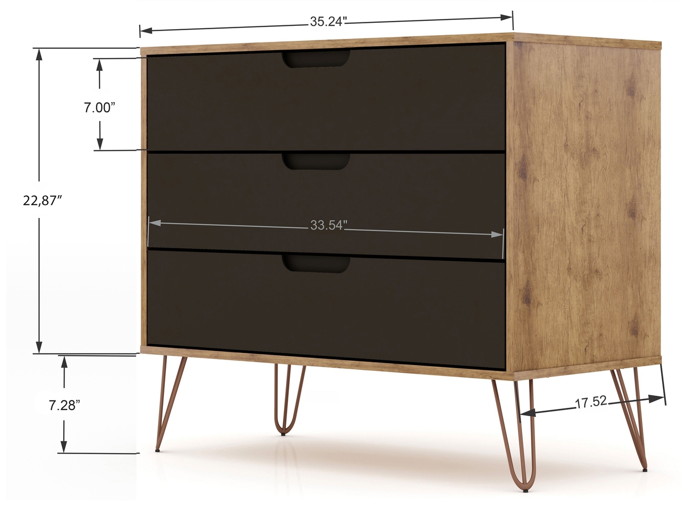 Camomile VI Gray Dresser - Thumbnail - Image 3