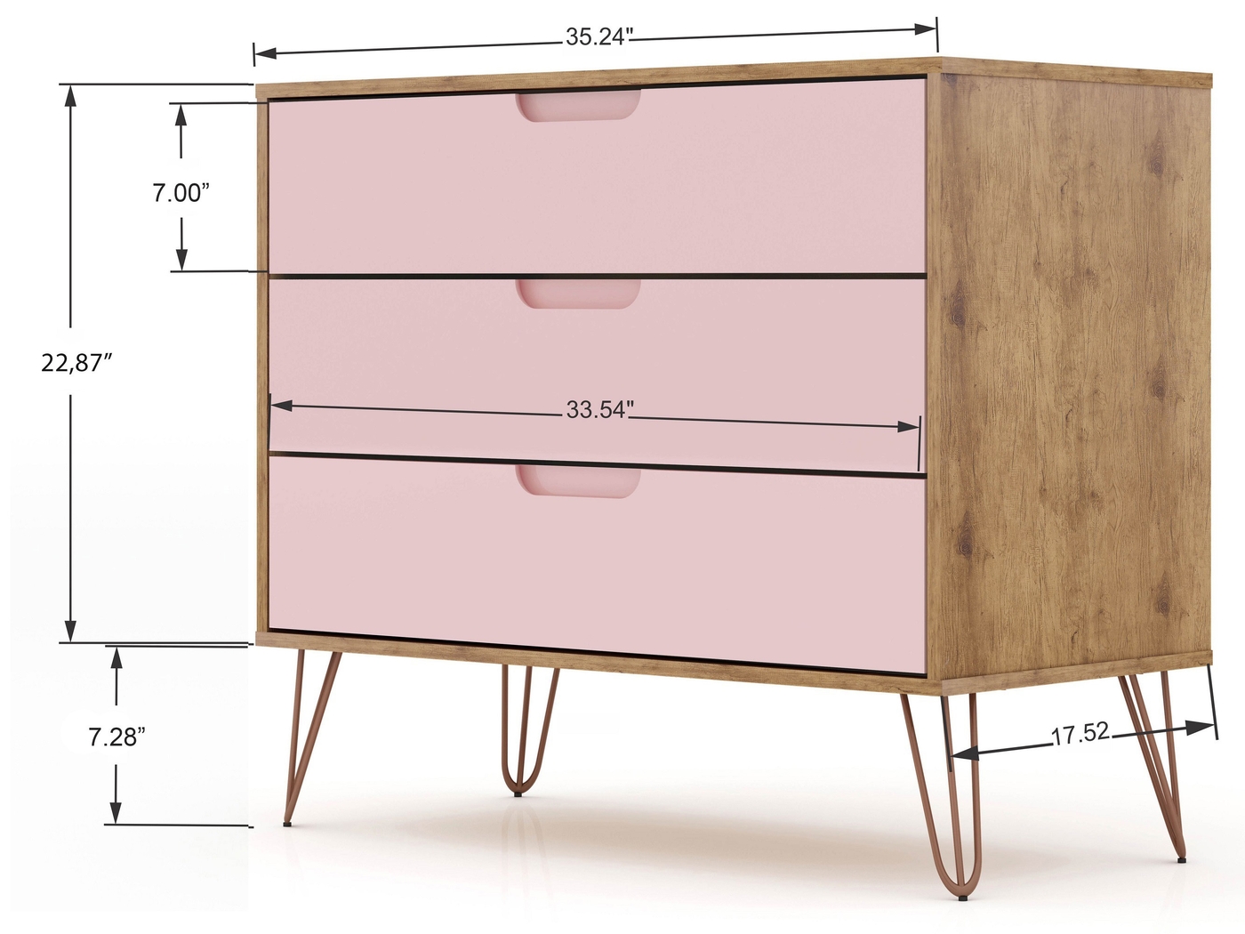 Camomile VI Pink Dresser - Thumbnail - Image 3