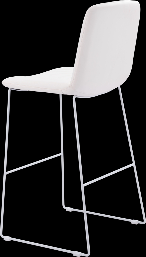 Camulet White Bar Height Stool, Set of 2 - Thumbnail - Image 6