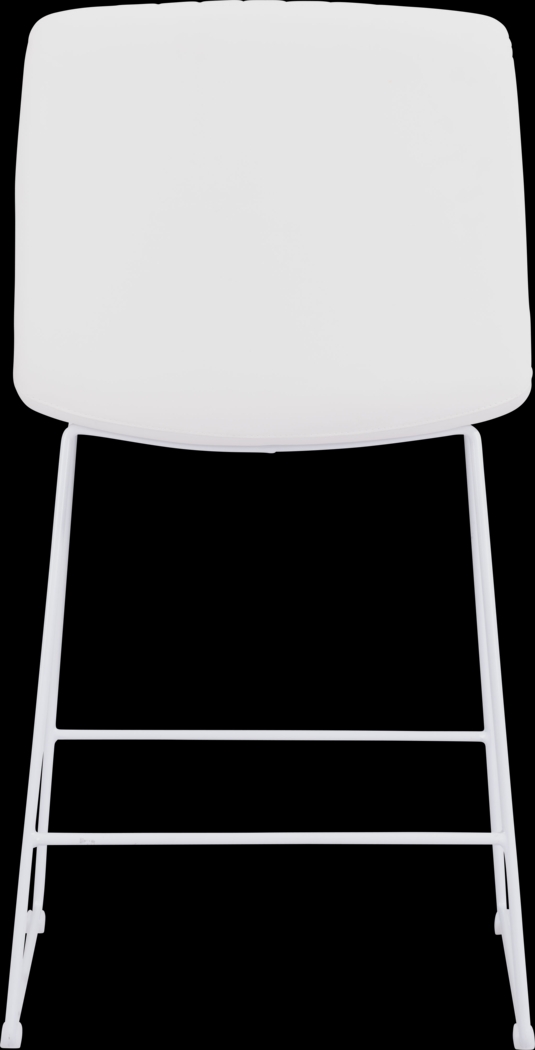 Camulet White Counter Height Stool, Set of 2 - Thumbnail - Image 6