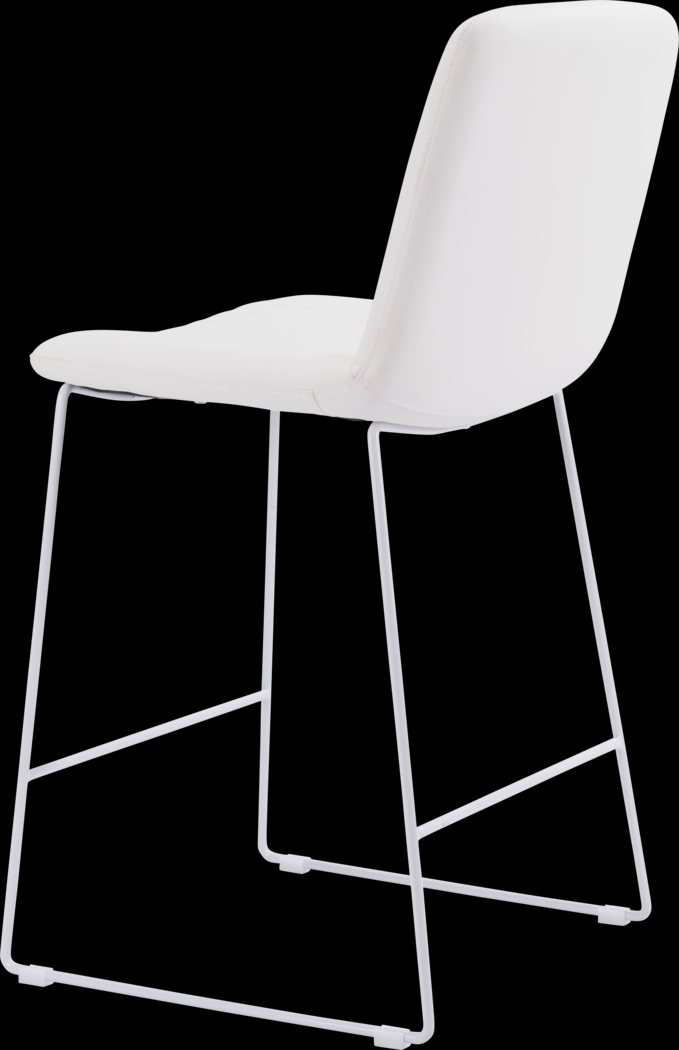 Camulet White Counter Height Stool, Set of 2 - Thumbnail - Image 7