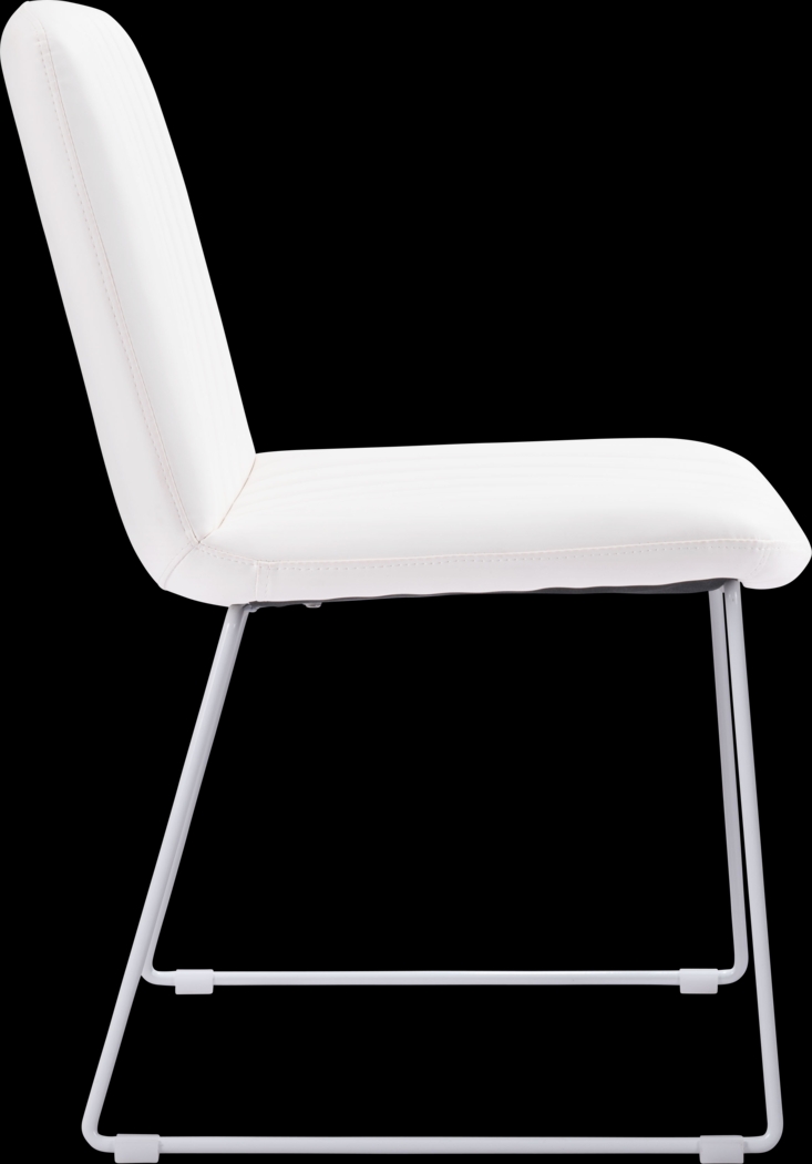 Camulet White Dining Chair, Set of 2 - Thumbnail - Image 6