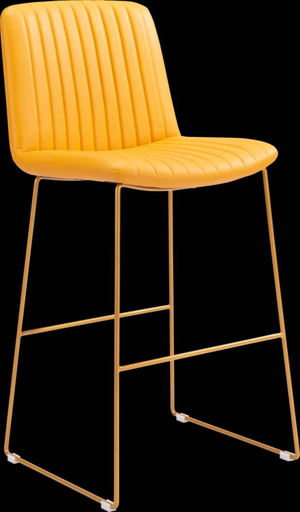 Camulet Yellow Bar Height Stool, Set of 2 - Thumbnail - Image 7