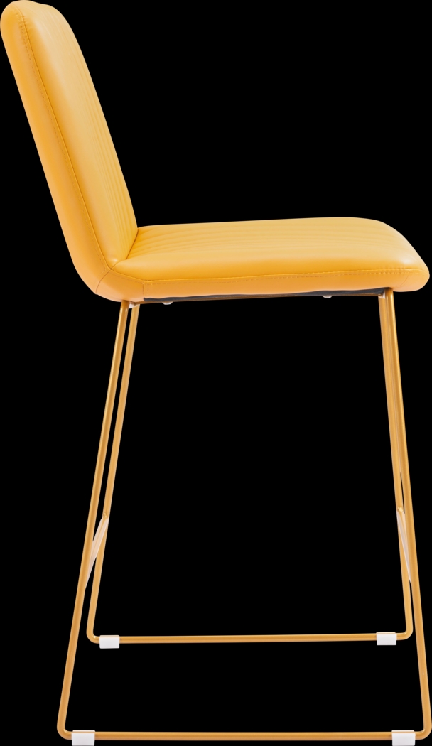 Camulet Yellow Counter Height Stool, Set of 2 - Thumbnail - Image 4