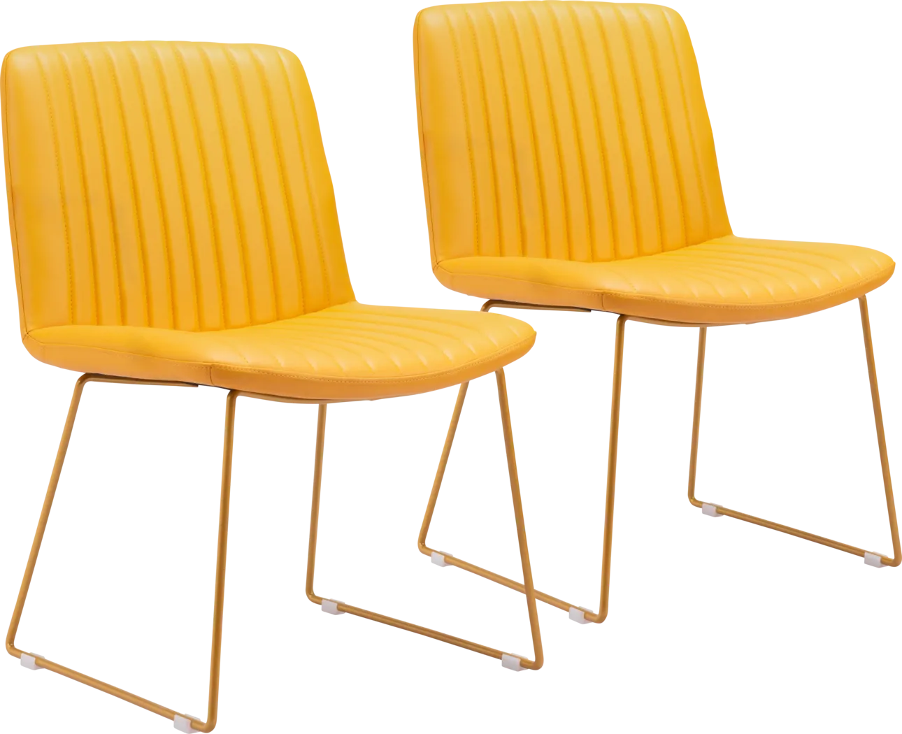 Camulet Yellow Dining Chair, Set of 2 - Thumbnail - Image 1