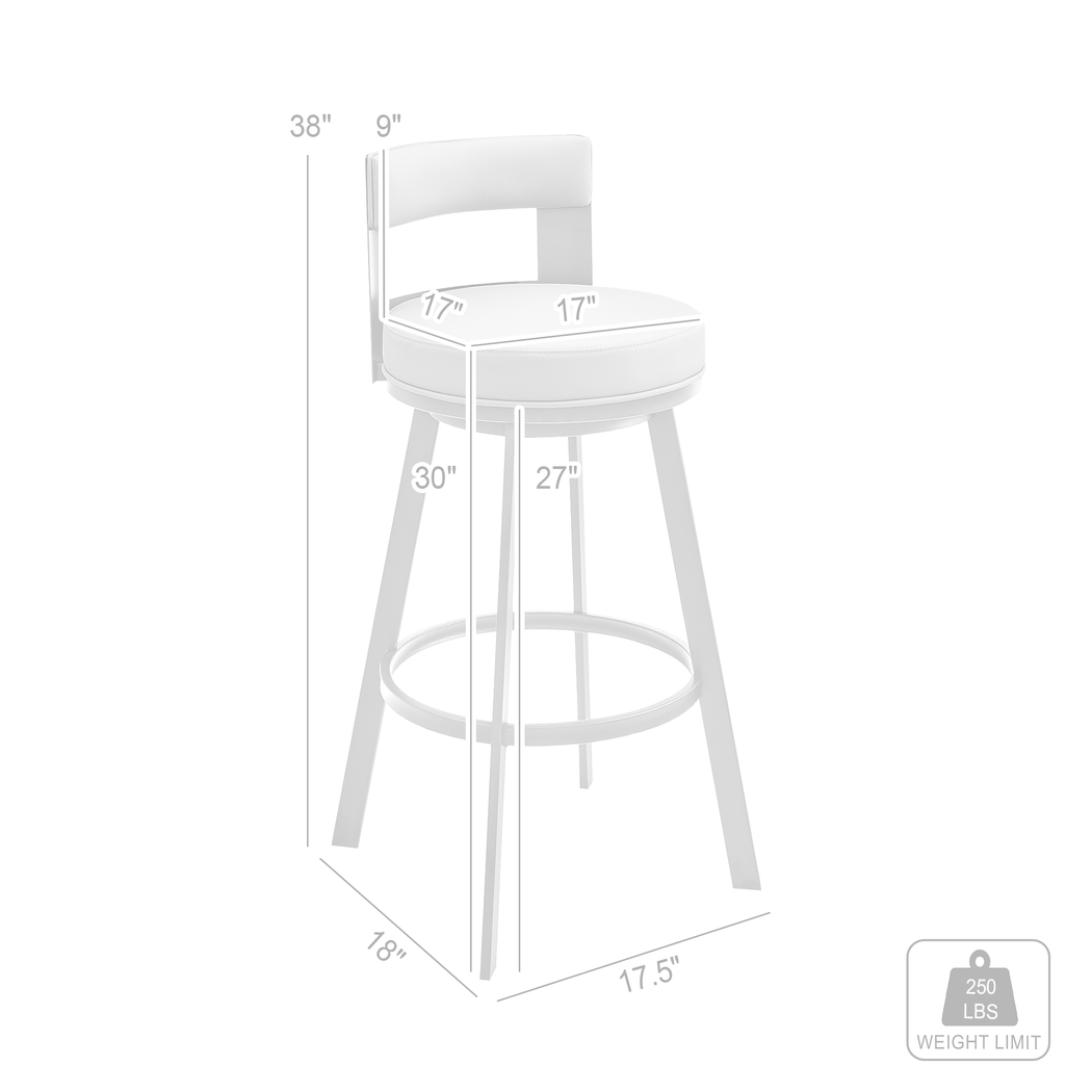 Camver Gray Swivel Barstool - Thumbnail - Image 11