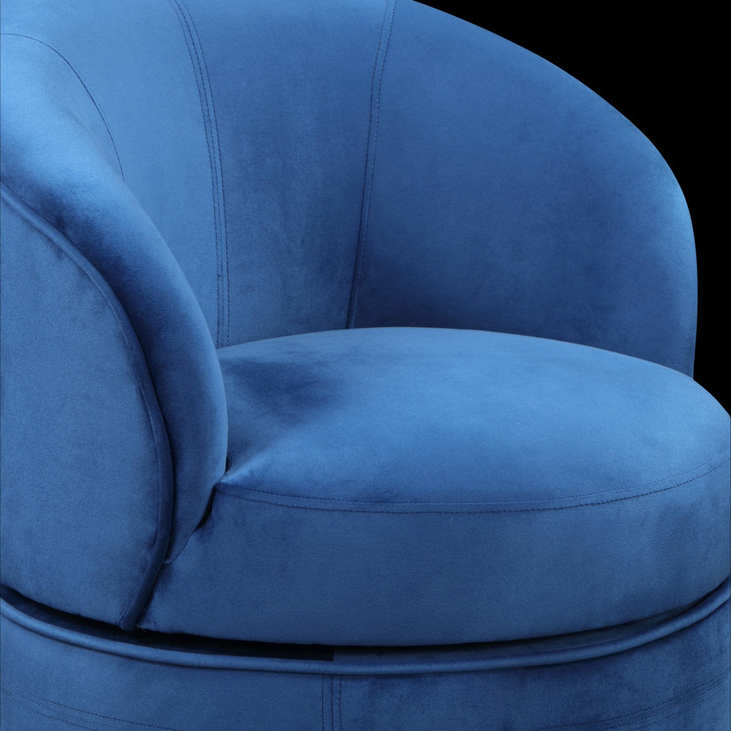 Camwick Blue Swivel AccentChair - Thumbnail - Image 3