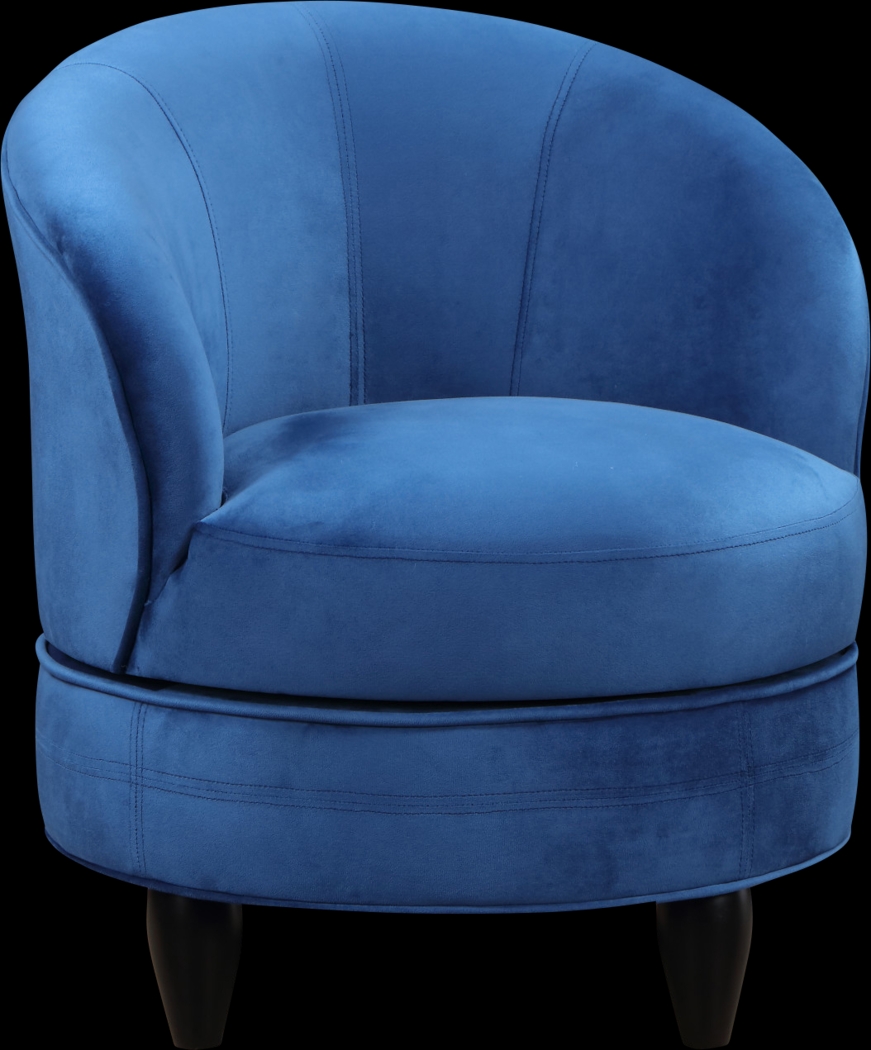 Camwick Blue Swivel AccentChair - Thumbnail - Image 1