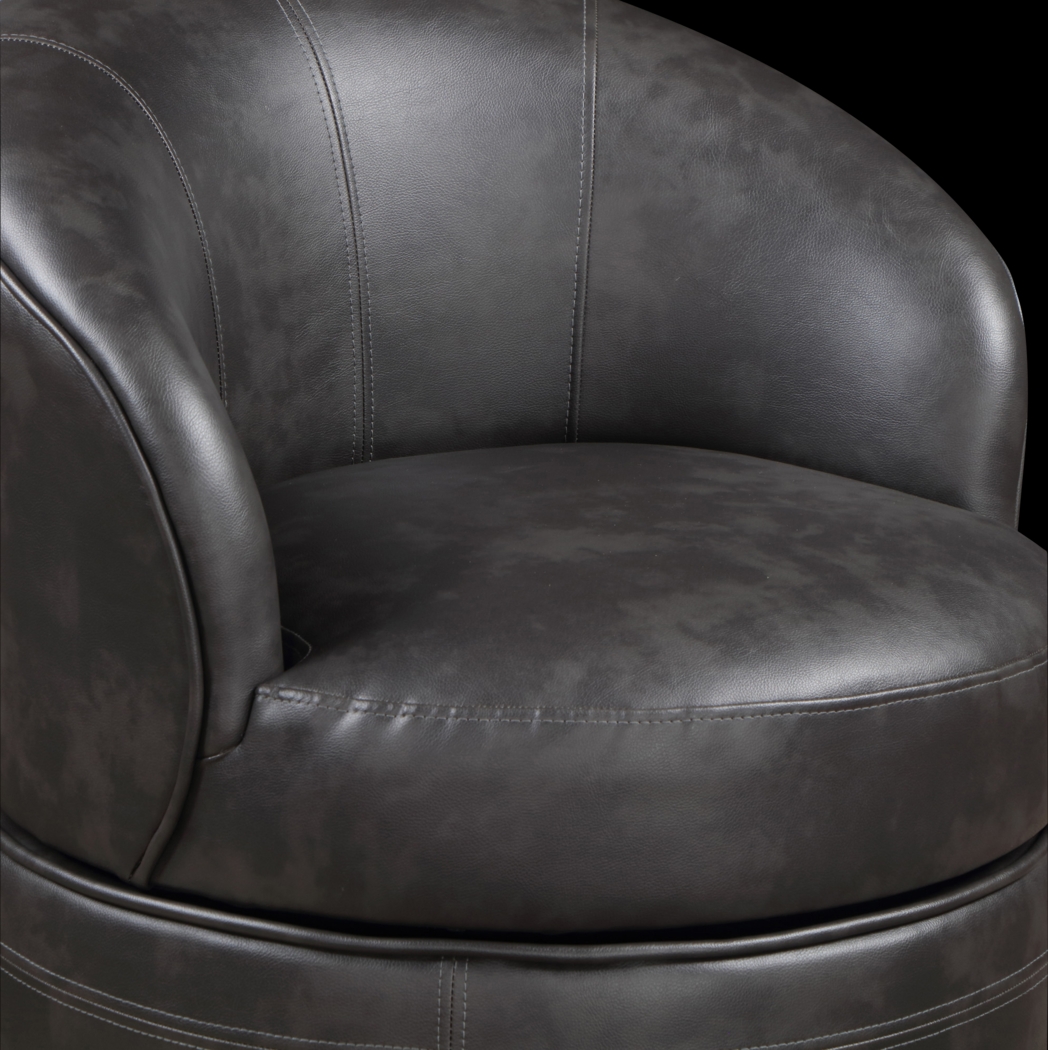 Camwick Gray Swivel Accent Chair - Thumbnail - Image 3
