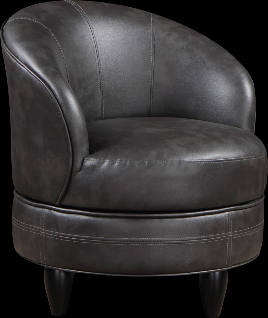 Camwick Gray Swivel Accent Chair - Thumbnail - Image 1
