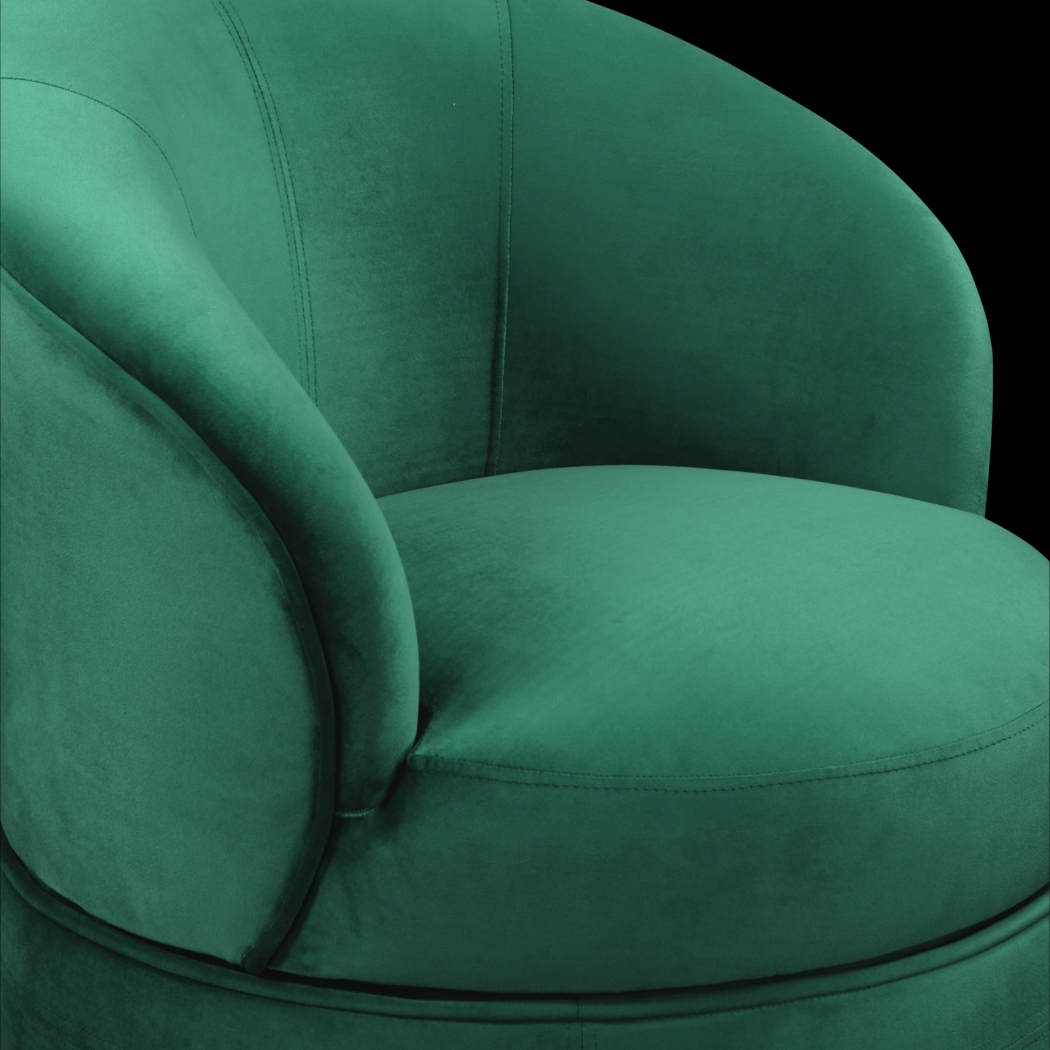 Camwick Green Swivel Accent Chair - Thumbnail - Image 4