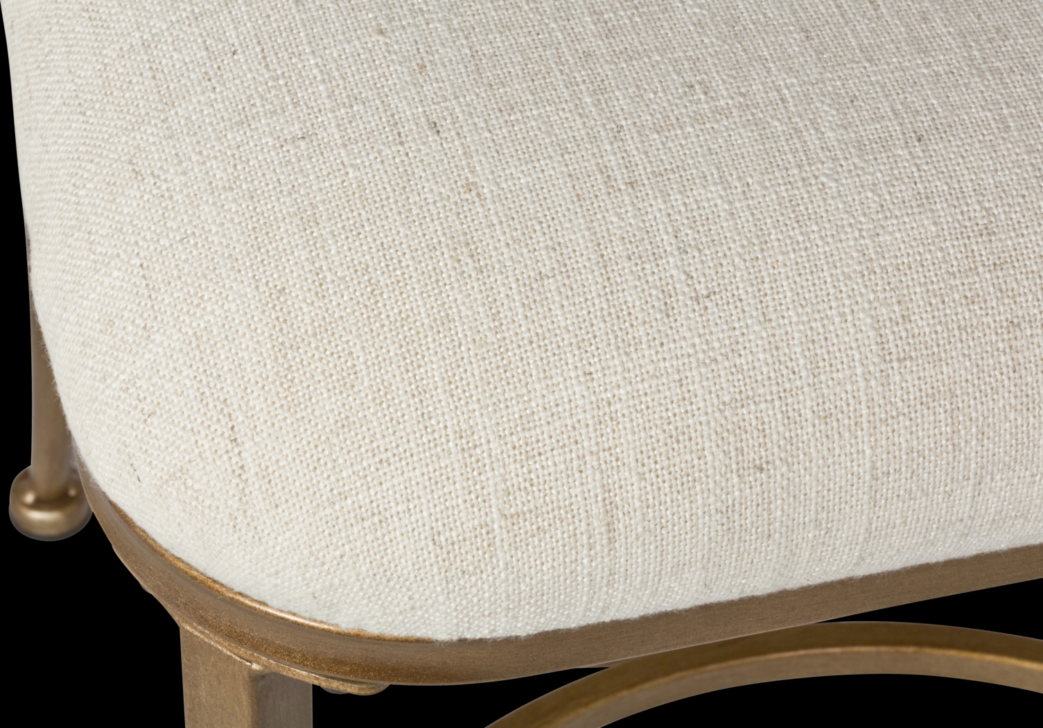 Canal Street Cream Vanity Stool - Thumbnail - Image 4