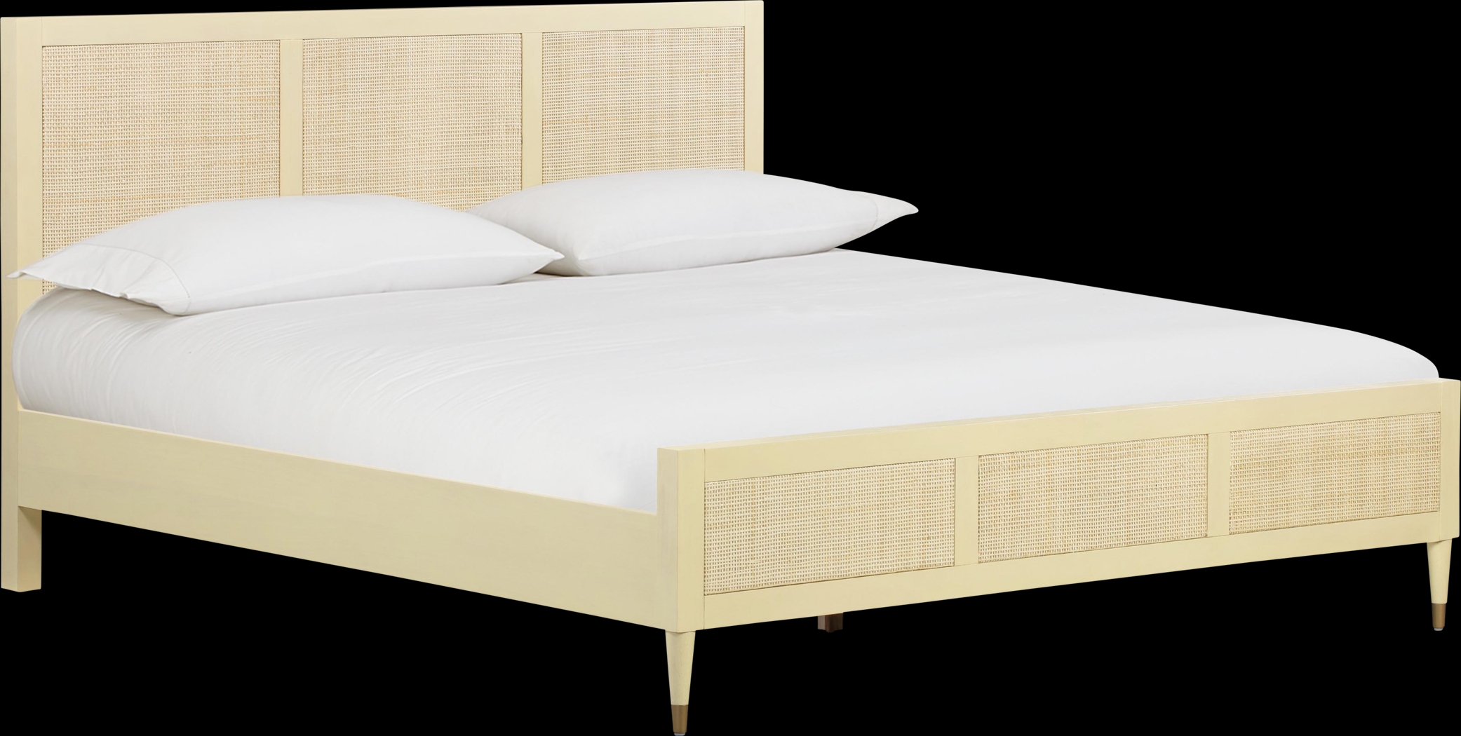 Canalers Beige Queen Bed - Thumbnail - Image 1