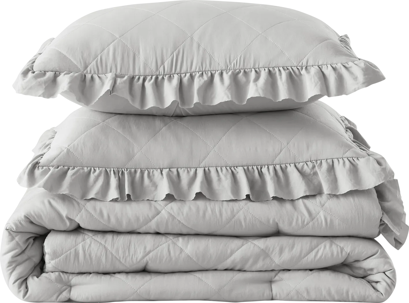 Canarioa Gray Full/Queen 3 Pc Comforter Set - Thumbnail - Image 14