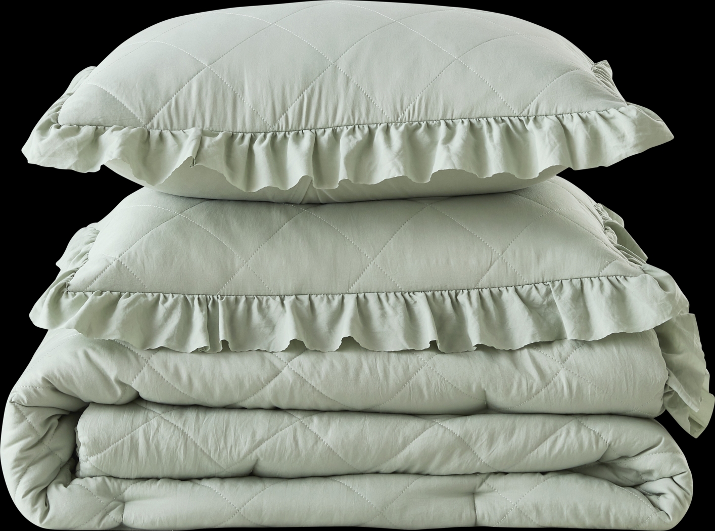 Canarioa Green Full/Queen 3 Pc Comforter Set - Thumbnail - Image 14