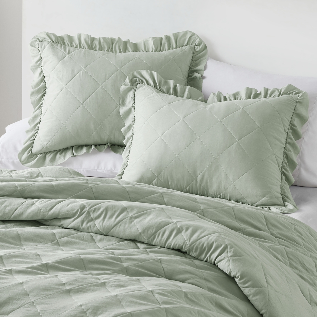 Canarioa Green Full/Queen 3 Pc Comforter Set - Thumbnail - Image 15