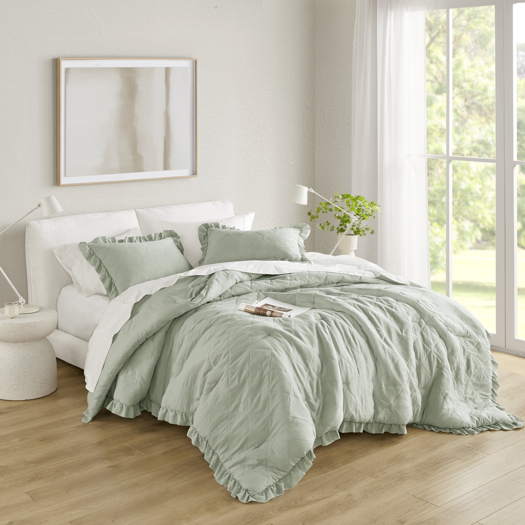 Canarioa Green Full/Queen 3 Pc Comforter Set - Thumbnail - Image 4