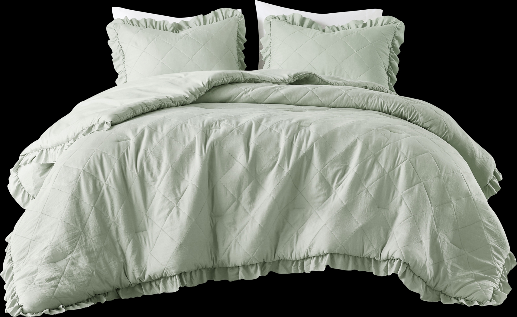Canarioa Green Full/Queen 3 Pc Comforter Set - Thumbnail - Image 5