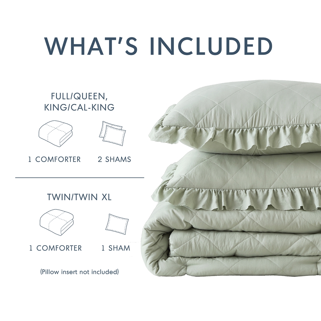 Canarioa Green Full/Queen 3 Pc Comforter Set - Thumbnail - Image 9