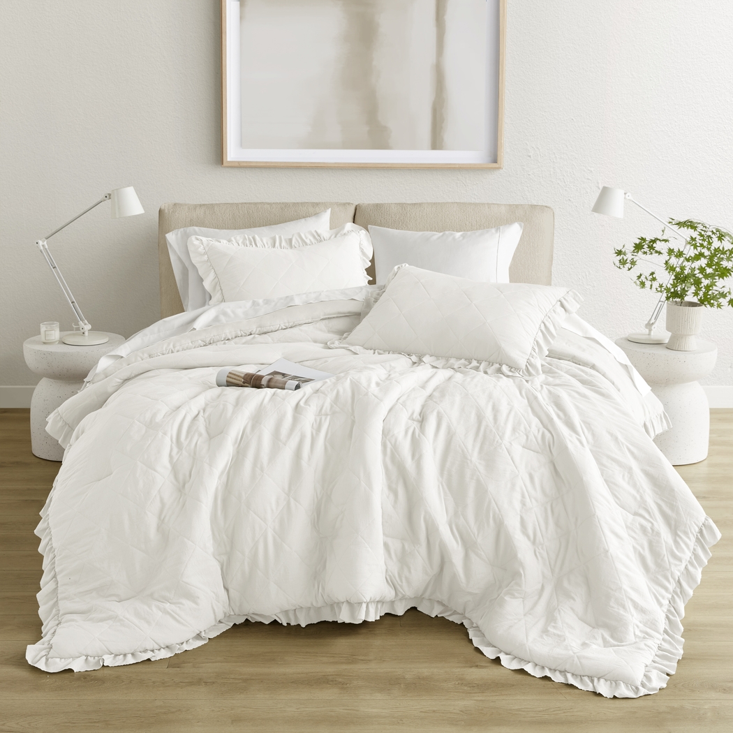 Canarioa Ivory Full/Queen 3 Pc Comforter Set - Thumbnail - Image 3