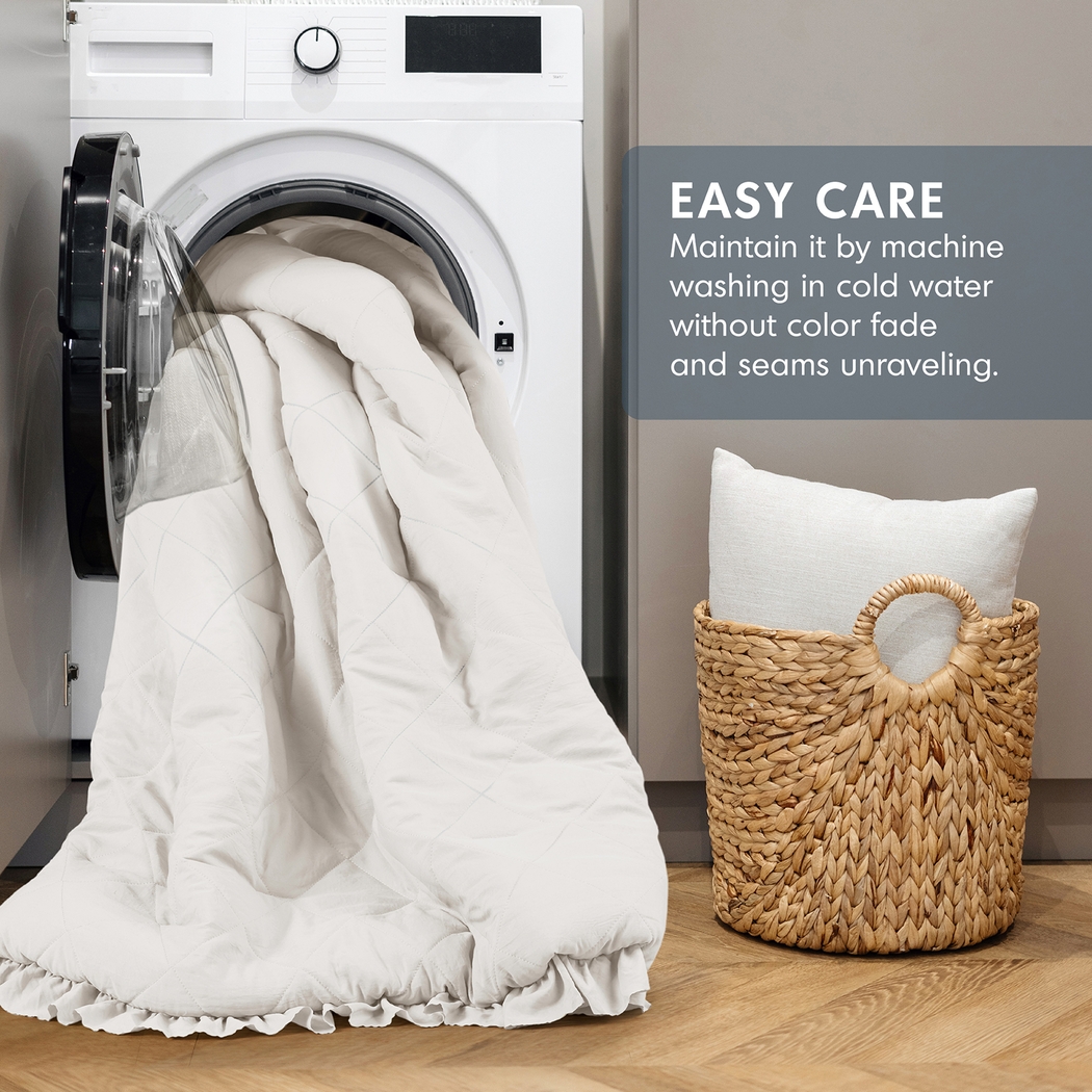 Canarioa Ivory Full/Queen 3 Pc Comforter Set - Thumbnail - Image 8