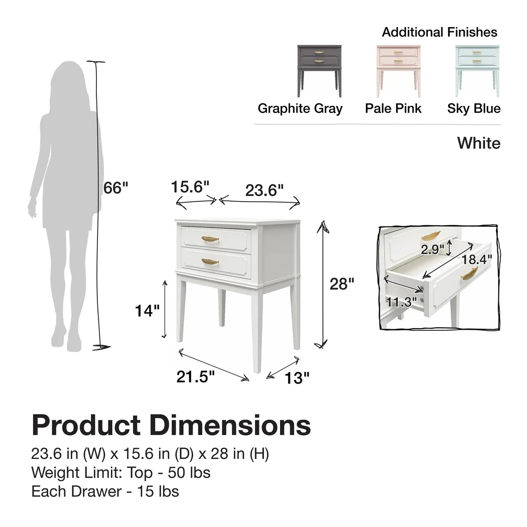 Canberra White Accent Table - Thumbnail - Image 13