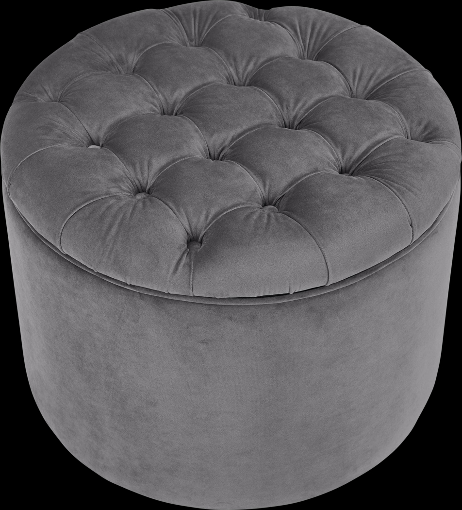 Candellar Gray Storage Ottoman - Thumbnail - Image 3