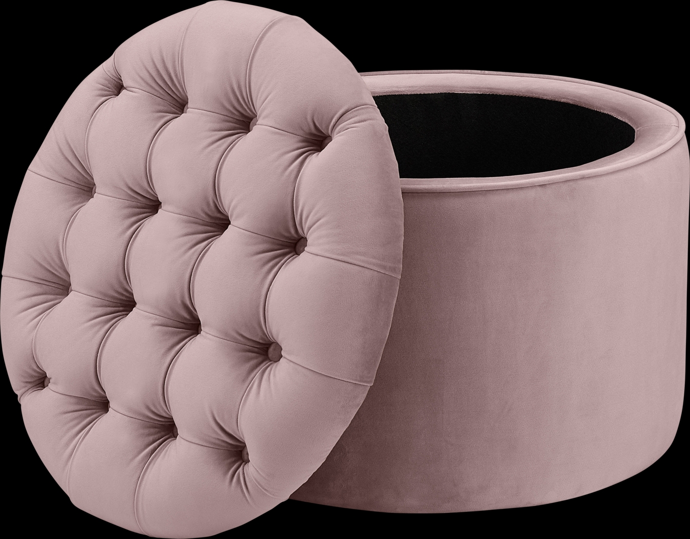 Candellar Mauve Storage Ottoman - Thumbnail - Image 2