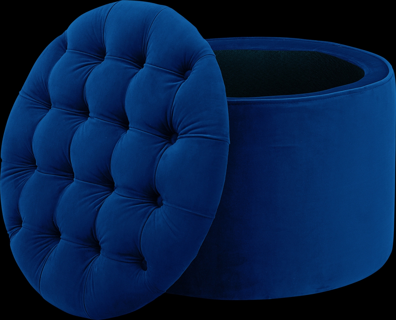 Candellar Navy Storage Ottoman - Thumbnail - Image 2