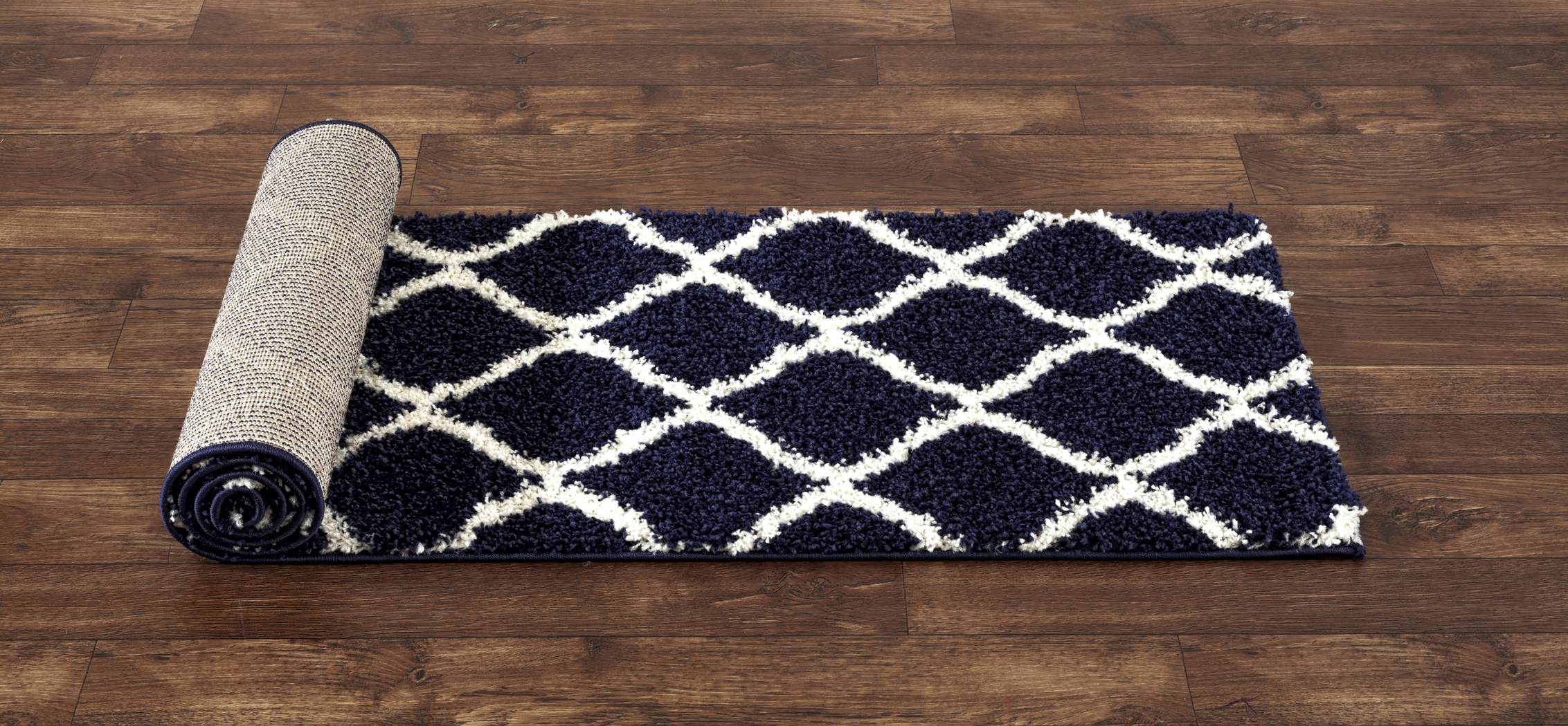 Candia Navy 2' x 7'2 Runner Rug - Thumbnail - Image 2