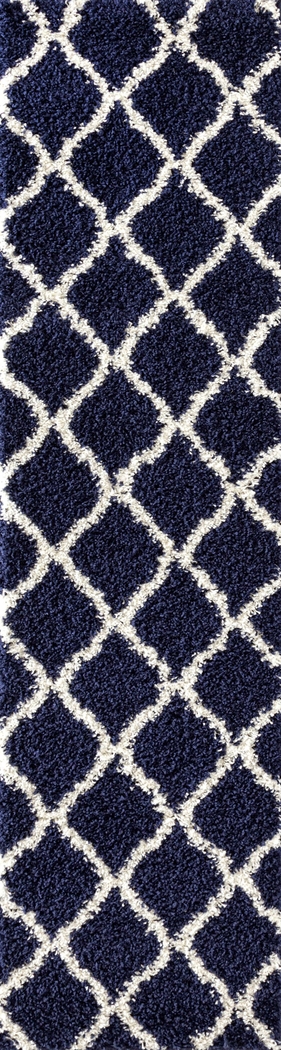 Candia Navy 2' x 7'2 Runner Rug - Thumbnail - Image 1
