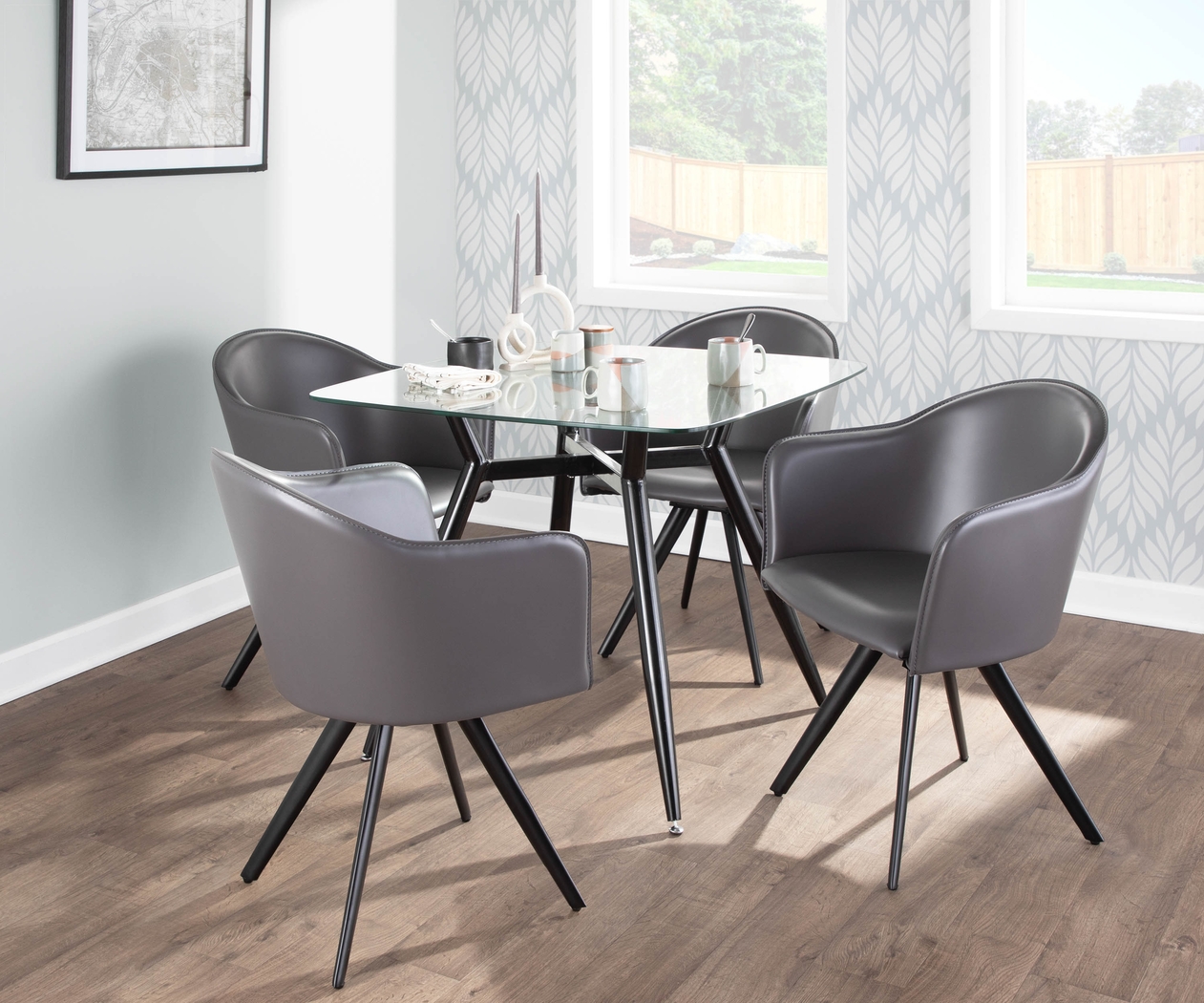 Candover Gray Accent Chair - Thumbnail - Image 10