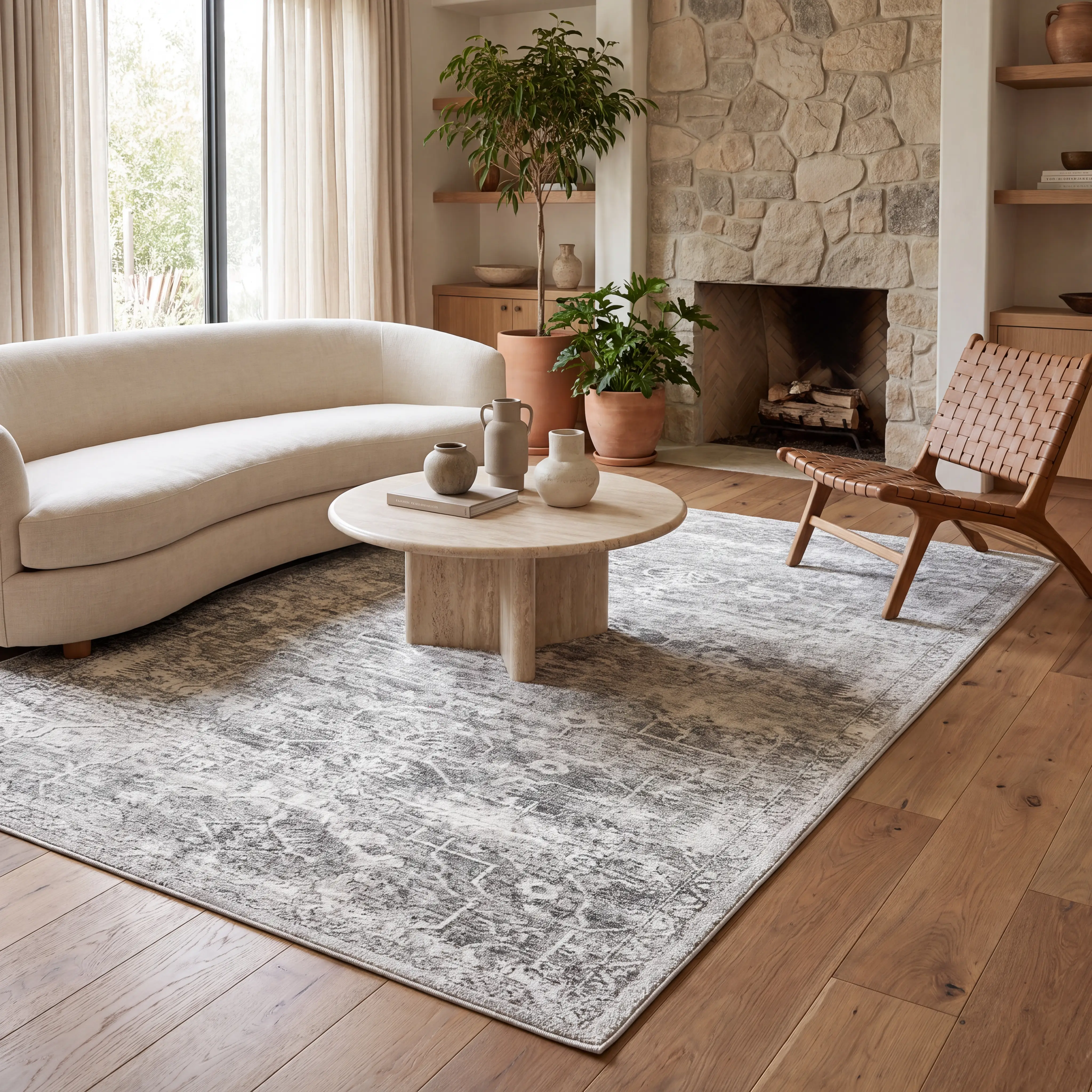 Candytuft Gray 2' x 8' Rug - Thumbnail - Image 2