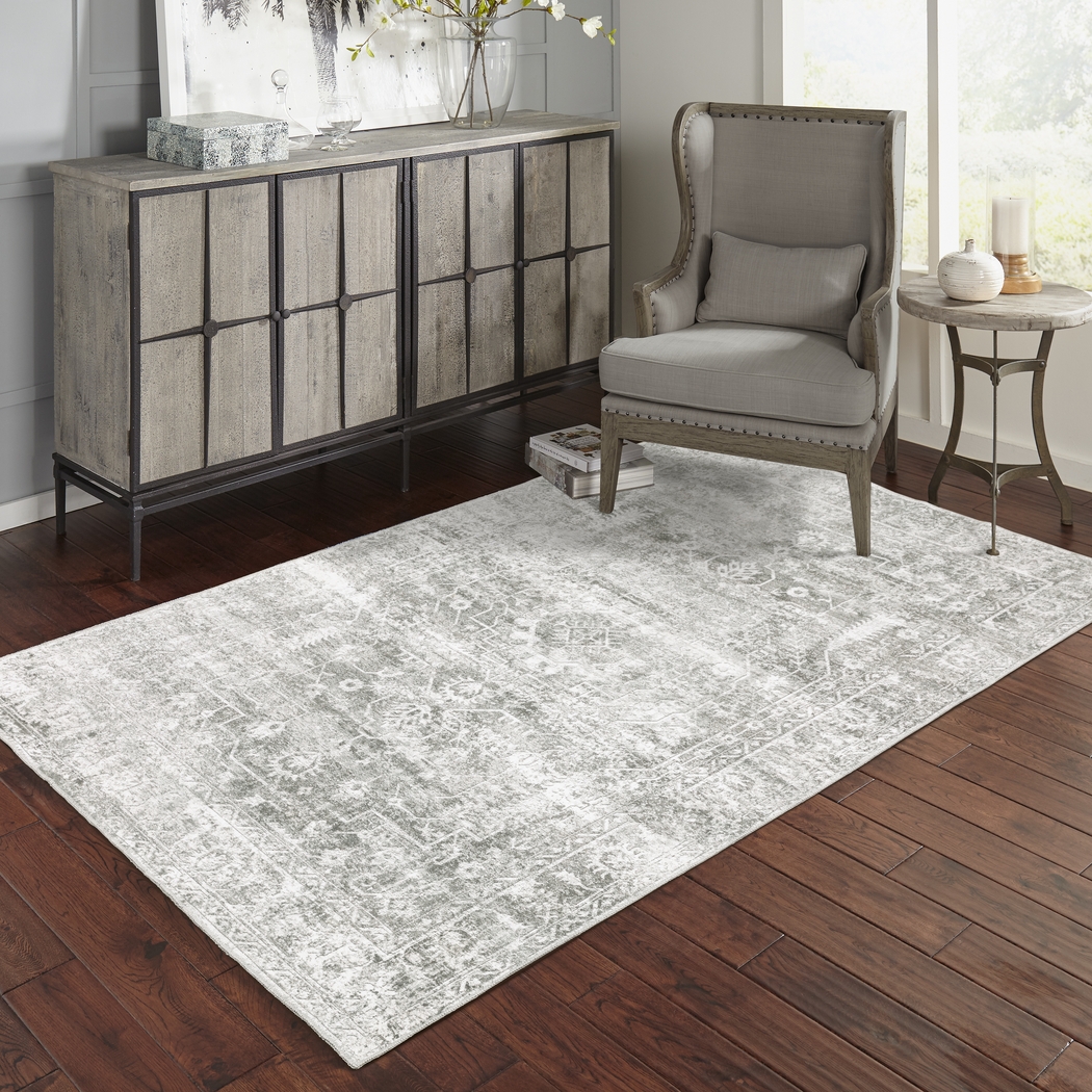 Candytuft Gray 7'5 x 10' Rug - Thumbnail - Image 11