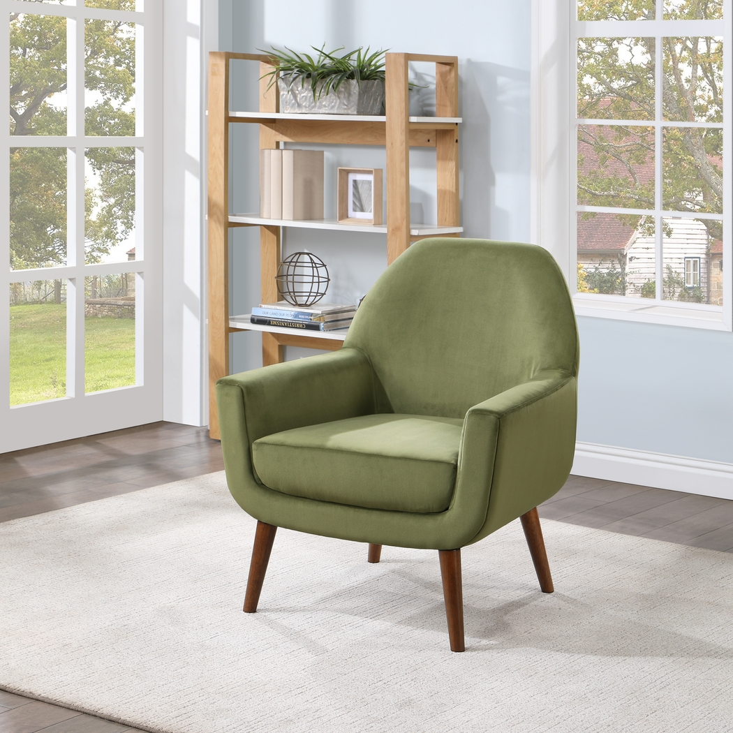 Canemah Green Accent Chair - Thumbnail - Image 2