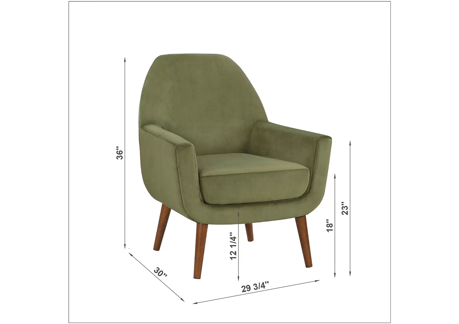 Canemah Green Accent Chair - Thumbnail - Image 9