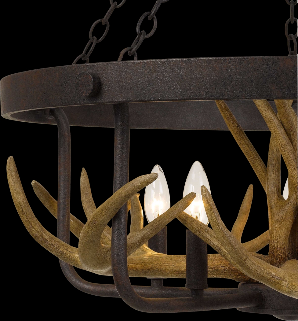 Canewood Brown Chandelier - Thumbnail - Image 3