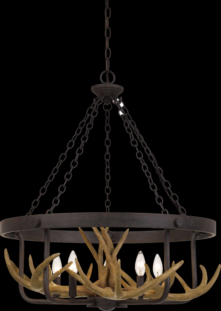 Canewood Brown Chandelier - Thumbnail - Image 1