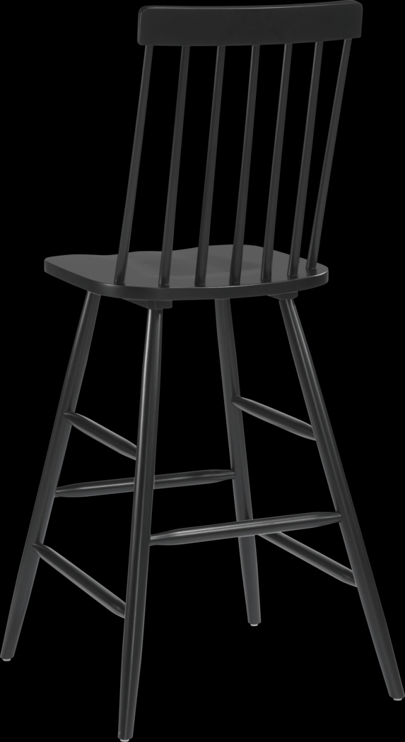 Cannada Black Bar Height Stool, Set of 2 - Thumbnail - Image 7