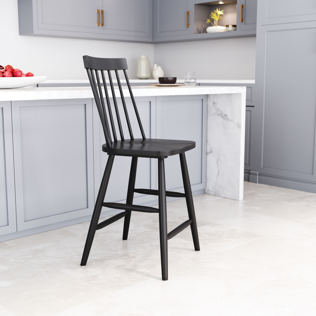 Cannada Black Counter Height Stool, Set of 2 - Thumbnail - Image 3