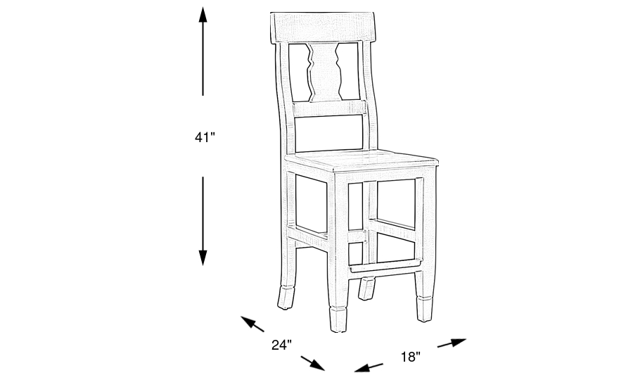 Dimension Image. Please refer to the Dimension Tab on this page for dimension details.