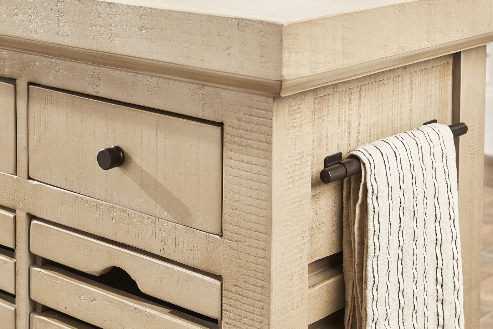 Cannon Beach Natural 3 Pc Counter Height Dining Set - Thumbnail - Image 4