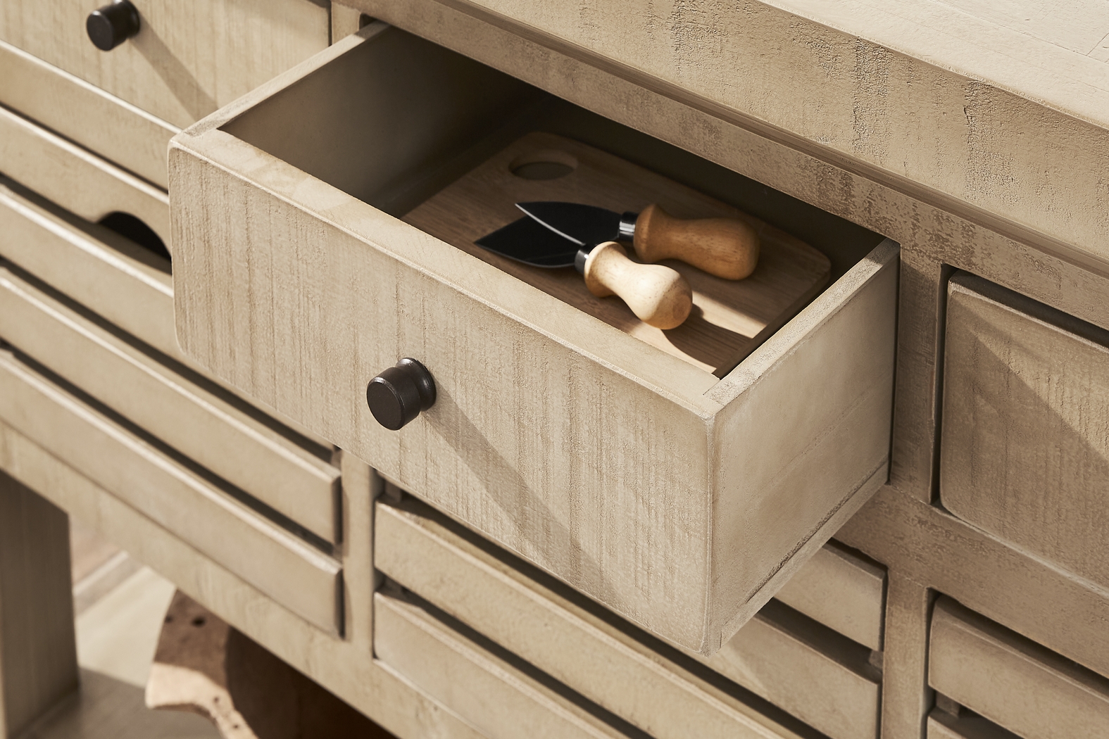 Cannon Beach Natural 3 Pc Counter Height Dining Set - Thumbnail - Image 7