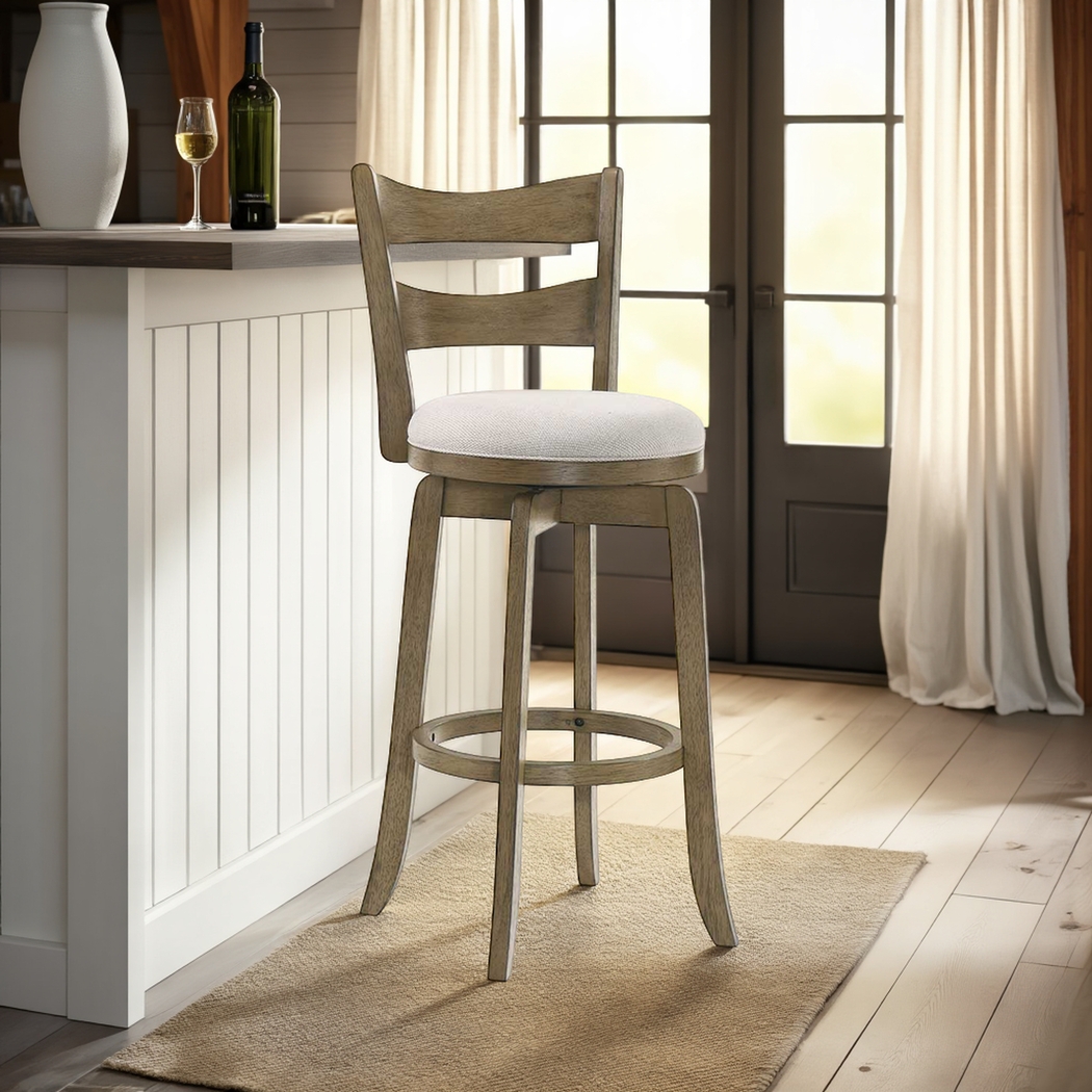 Cannonics I Brown and Cream Barstool - Thumbnail - Image 2
