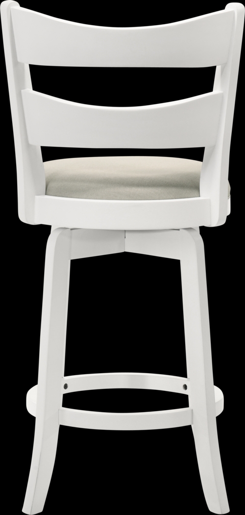 Cannonics II White and Beige Barstool - Thumbnail - Image 5